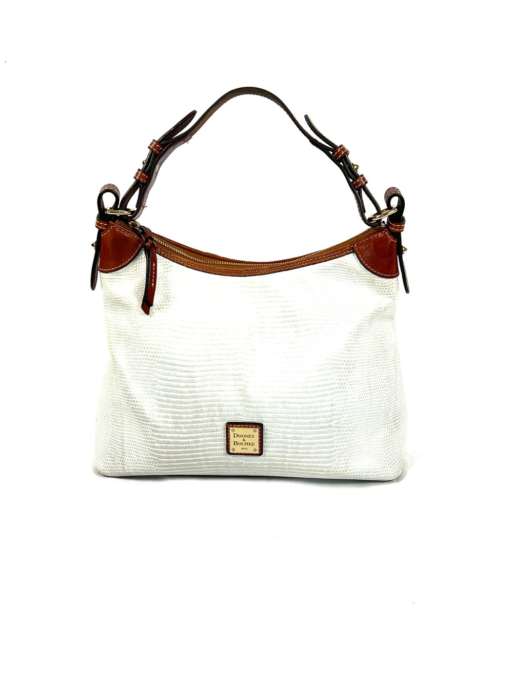 Dooney & Bourke pebble grain hobo, pale ice blue, red interior 341